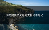 海角网突然火爆的真相终于曝光