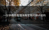 一分钟教你看懂海角官网的爆点结构