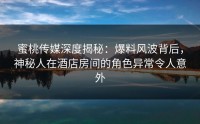 蜜桃传媒深度揭秘：爆料风波背后，神秘人在酒店房间的角色异常令人意外